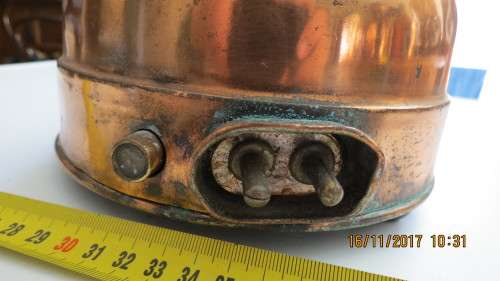 antique copper electrical kettle, as per photo