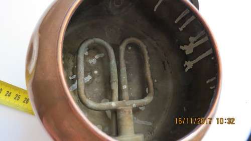 antique copper electrical kettle, G.E.C.,  as per photo