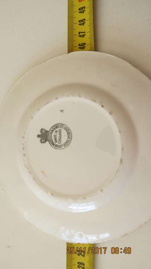side plate, John Maddock & Sons, 15.5cm diameter, as per photo