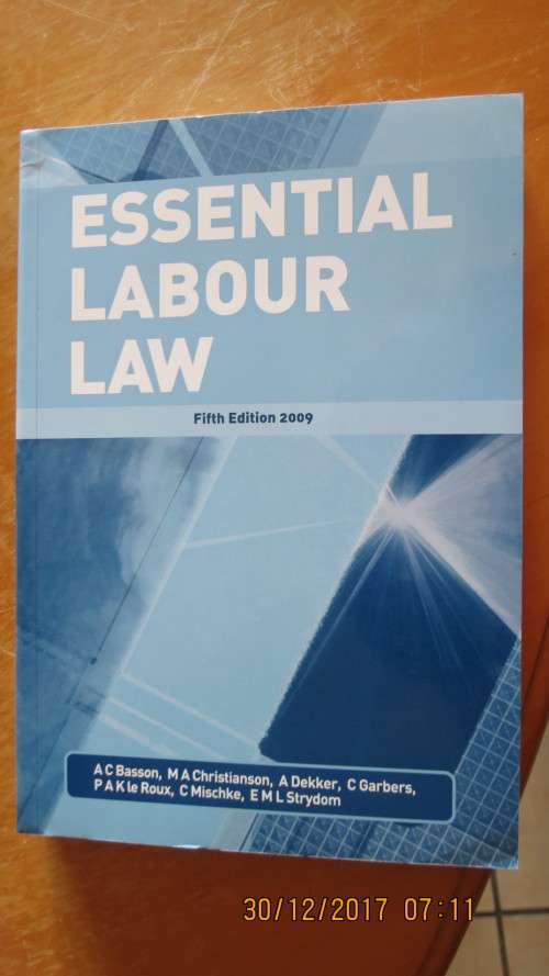 Essential Labour Law 5th Edition, as per photo