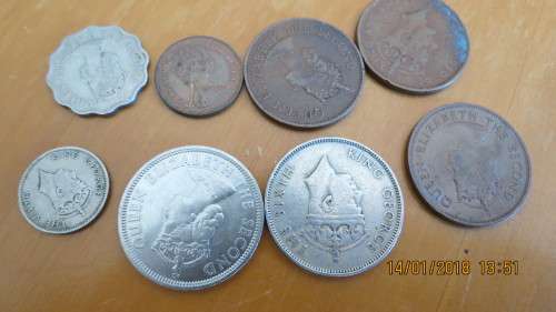 8 Mauritius coins, as per photo
