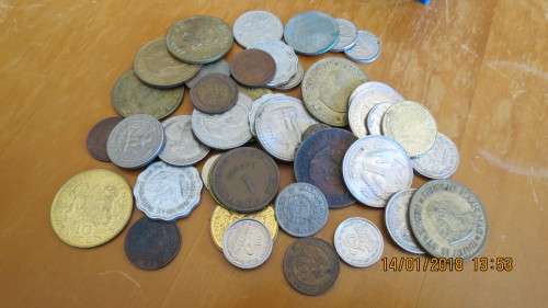 bag of mixed coins, as per photo