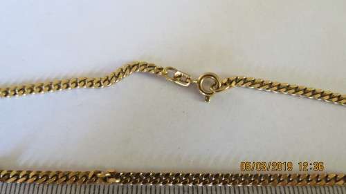 9ct gold chain, 10.9 grams, 54cm long, as per photo