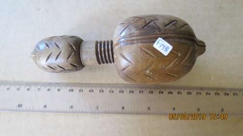 very unusual wooden screw in nut cracker, as per photo