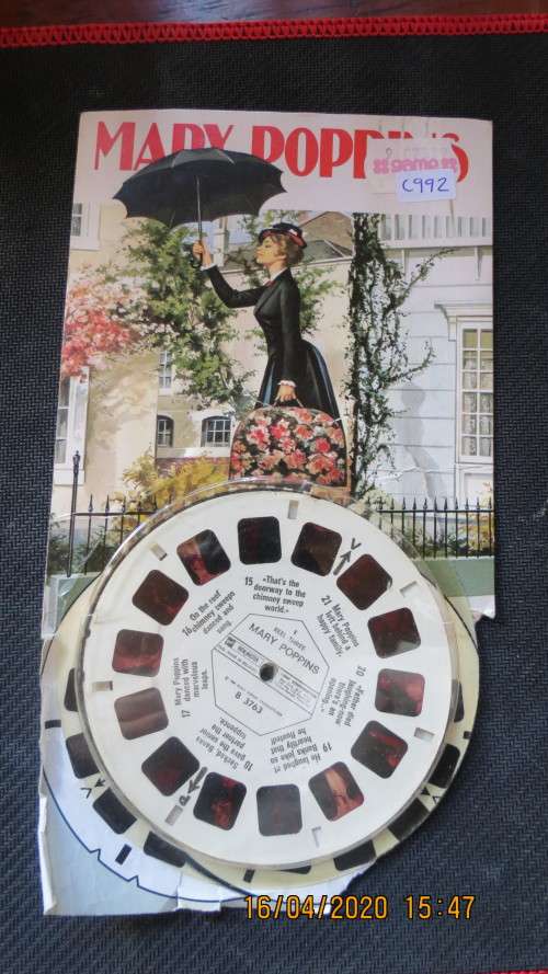 Mary Poppins view master set of slides, as per photo