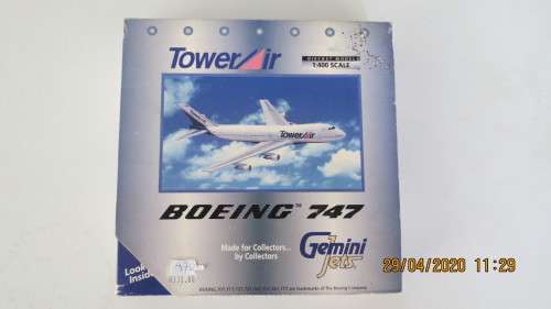 Gemini Jets Boeing 747 Diecast model 1:400 scale, as per photo