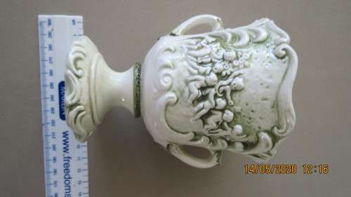 attractive porcelain vase, 12 cm high, has Pompei on the bottom, as per photo