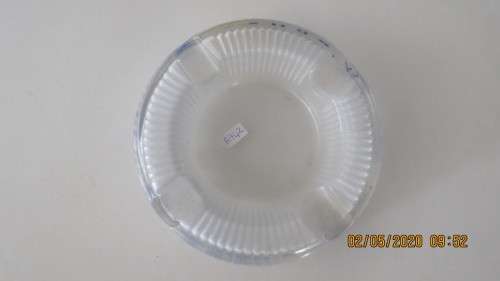 B.O.A.C. ashtray opec glass with fly by B.O.A.C, 16cm diameter, as per photo