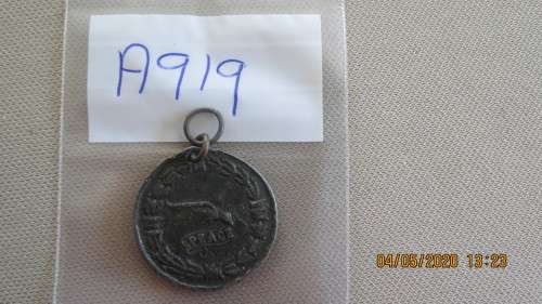 WW1 Peace medal, 1919, as per photo