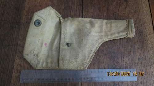 Old army canvas holster, as per photo