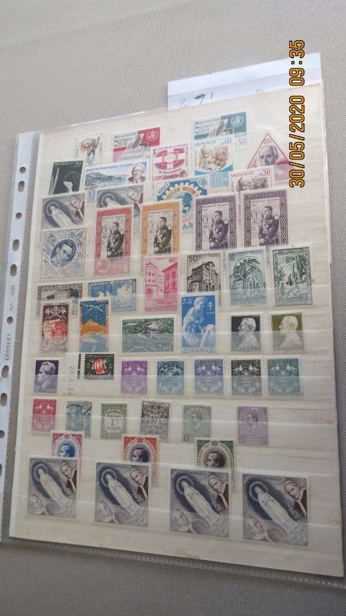 collection of Monaco stamps, mint, as per photo
