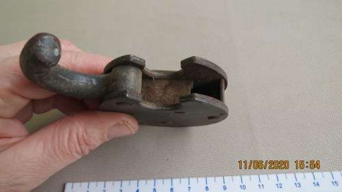 antique lock, no key, does not clip in, sold as is, as per photo