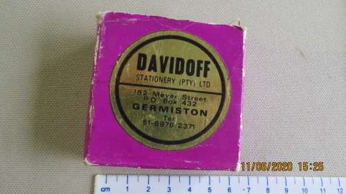 Davidoff Stationary typewriter ribbon, black/red royal group 11, as per photo