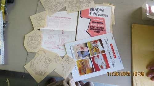 Hobbytex fine line decorator embroidery stencils, as per photo