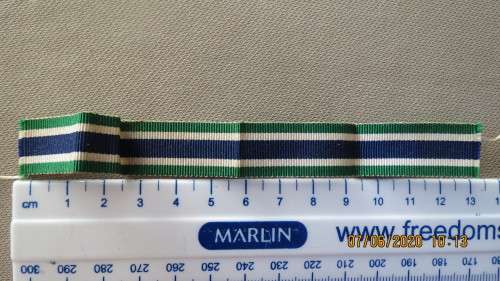 S.A. Prisons Dept. Faithful Service medal miniture ribbon, 14cm long, as per photo