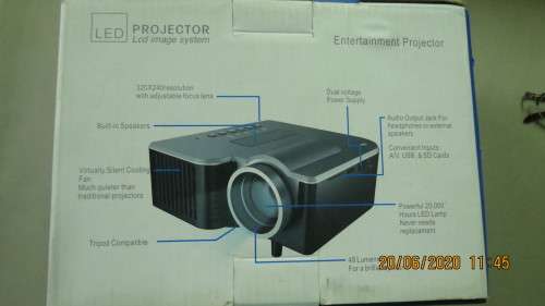 LED Projector still in box, as per photo's