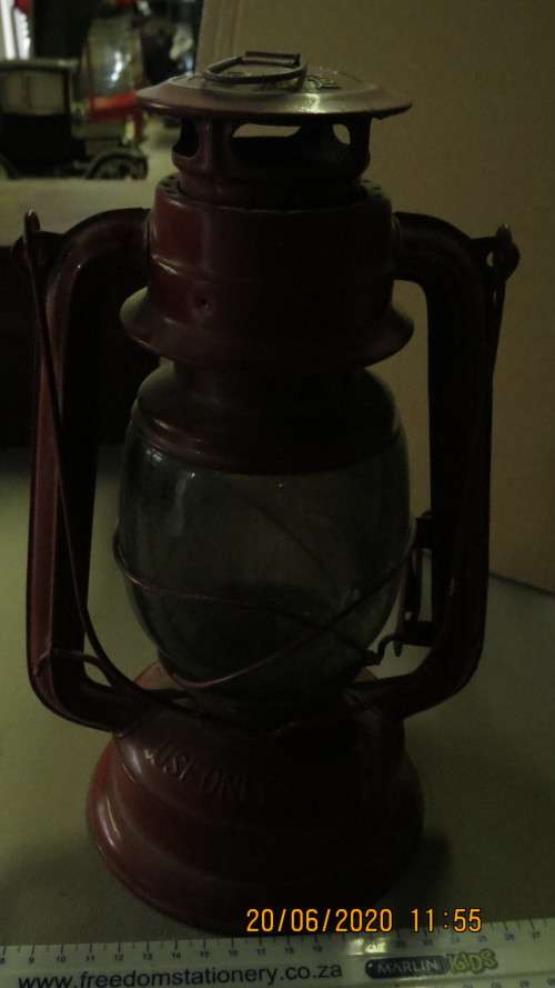 paraffin lamp, 29 cm high, as per photo