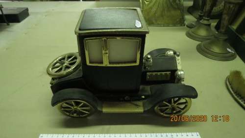 vintage car jewellery box in the shape of a 1915 Ford car with music box in it,......,as per photo