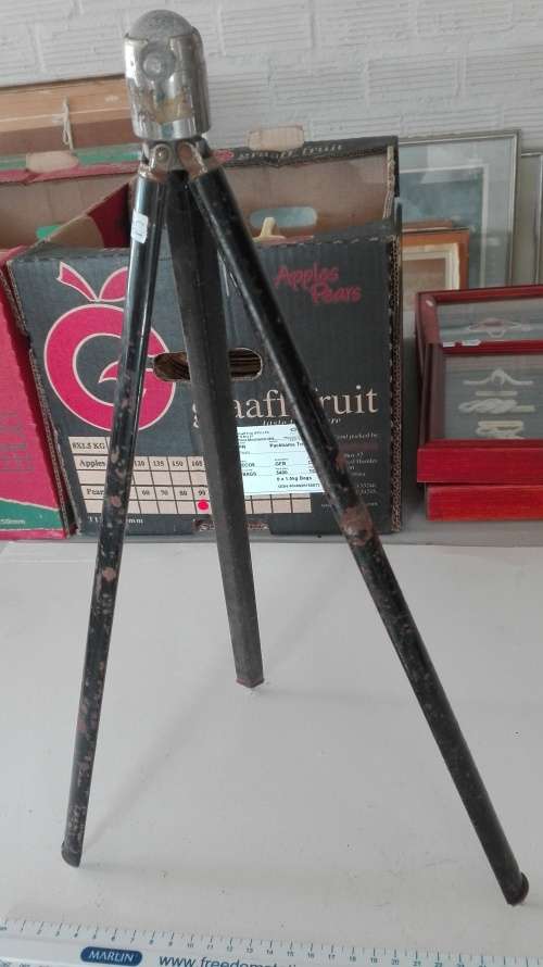 antique tripod, needs some cleaning up, as per photo