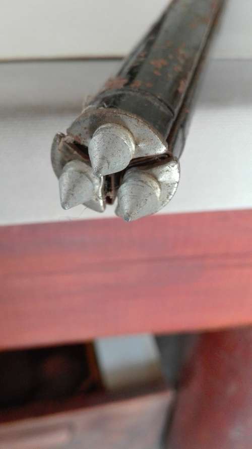 antique tripod, needs some cleaning up, as per photo