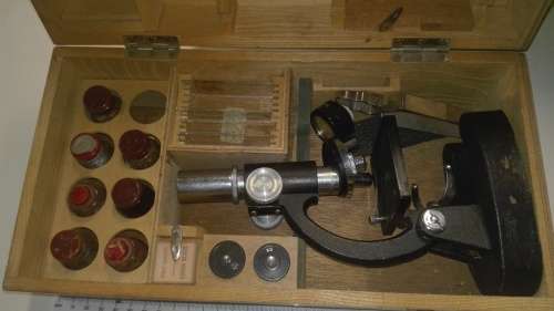 C.O.C. Microscope, in original box with extra lenses,......, as per photos