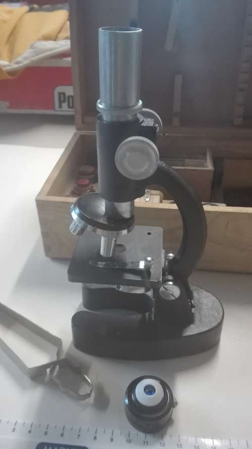 C.O.C. Microscope, in original box with extra lenses,......, as per photos