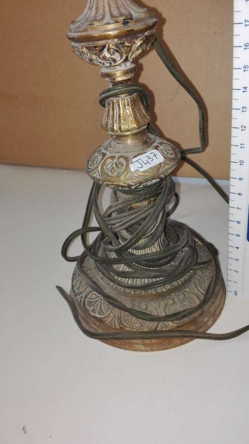 very attractive brass four point lamp, needs attention, 35cm high, as per photo