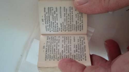 very small Aperitif International Dictionary, as per photo