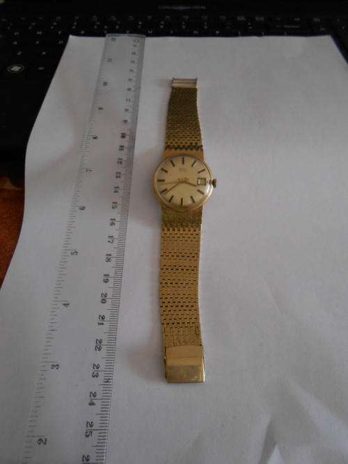 BWC 14 ct gold man wristwatch, as per photo