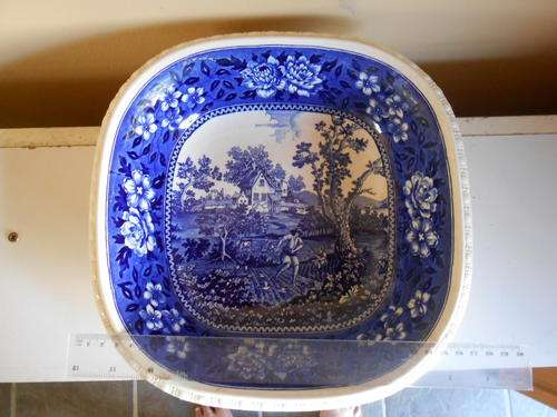 German villeroy&Boch, Merrick, made in France- Saar, Economic Union, Rusticona,large serving plate