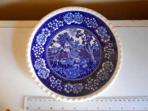 German villeroy&Boch, Merrick, made in France- Saar, Economic Union, Rusticona,side plate,as scanned