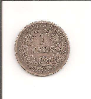 Germany, 1 Mark, 1874F, VF, as per scan