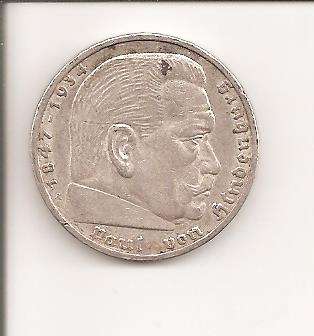 Germany, 5 Mark, 1937A, UNC, as per scan