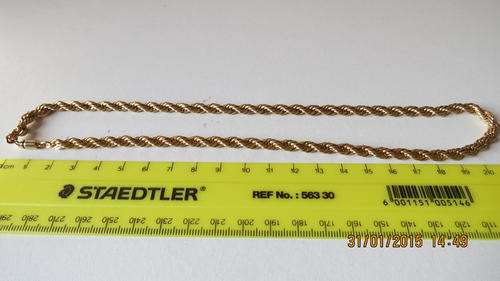 costume jewellery gold plated chain, as per photo