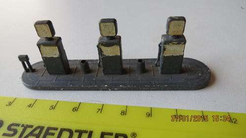 set of petrol pumps by Lesney, Accessory Pack No. 1, as per photo