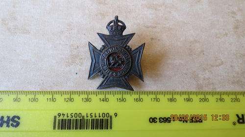 The Royal Rhodesian Regt., Blackend badge, as per photo
