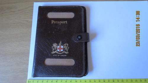 British Passport holder, made out of leather, as per photo