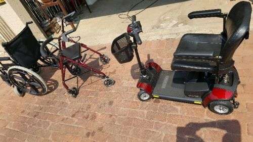 Go-Go Ride on Scooter, Walker and Wheel Chair