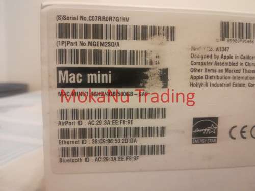 Apple Mac Mini - i5 1.4Ghz, 4GB RAM, 500GB HDD