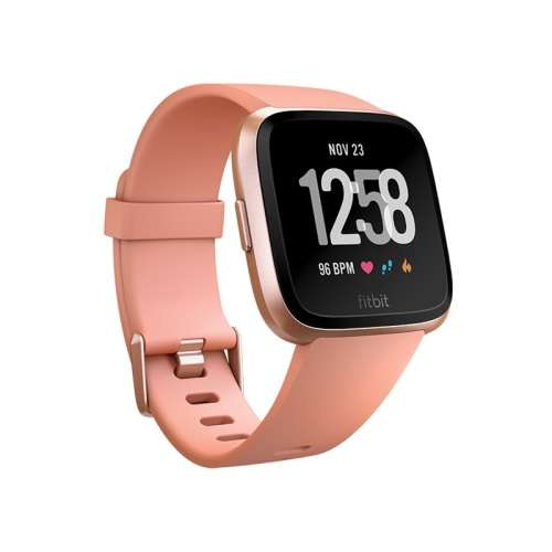 Fitbit Versa Smart Watch (Peach/Rosegold)