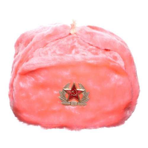 Russian Cossack Fur Hat Ushanka (Military / KGB style)