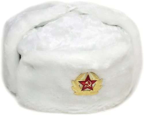 Russian Cossack Fur Hat Ushanka (Military / KGB style)
