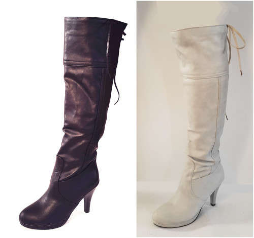 Lavanda round toe knee high boots