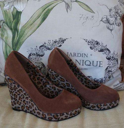 Lavanda Fashion Leopard prints wedges
