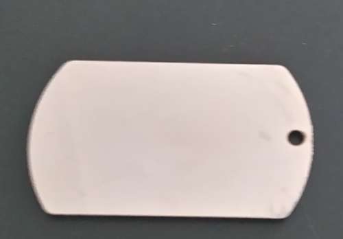 ENGRAVABLE STAINLESS STEEL MILITARY DOG TAGS