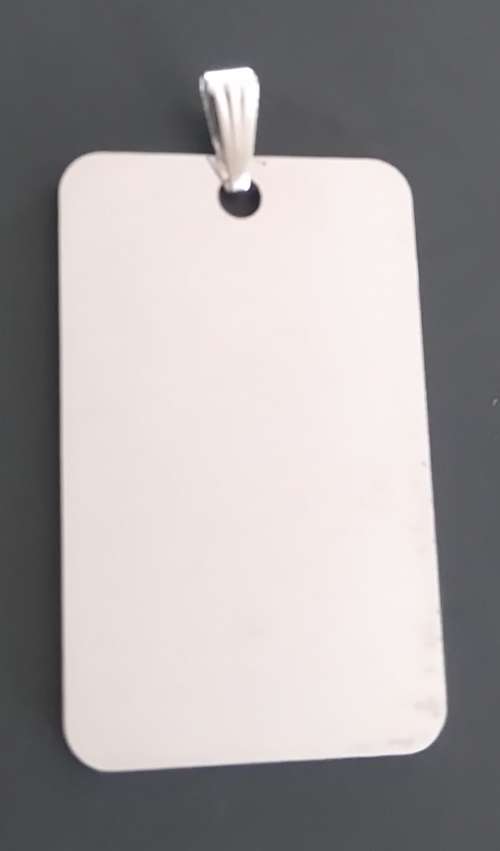 ENGRAVABLE STAINLESS STEEL MILITARY DOG TAGS