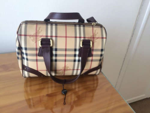 Burberry 'Haymarket' bowling bag - unused