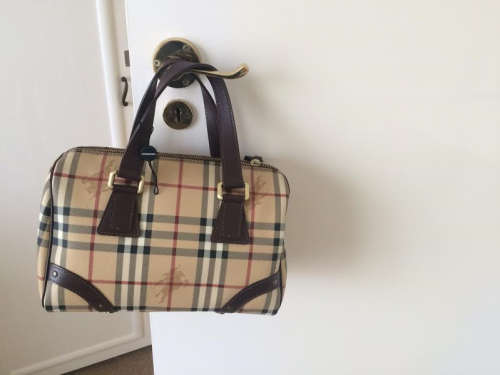 Burberry 'Haymarket' bowling bag - unused