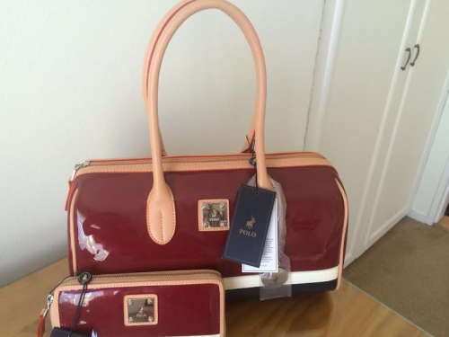 Polo bowling bag and matching wallet - unused
