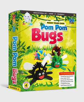 Jumboo Toys DIY 3D Pom Pom Bugs Kids Craft Project Kit